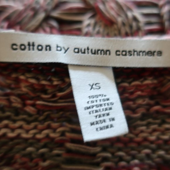 COTTON BY AUTUMN CASHMERE CABLE KNIT SWEATER XS * - Picture 8 of 8
